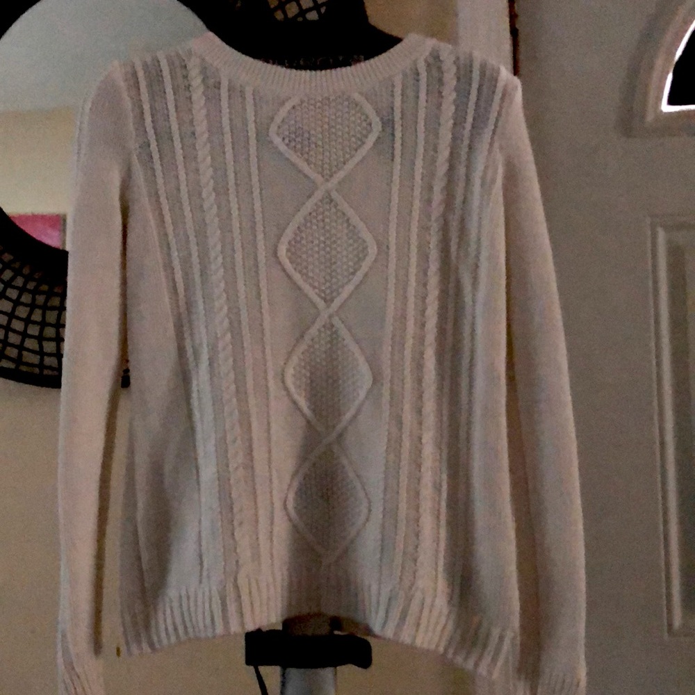 white cardigan sweater